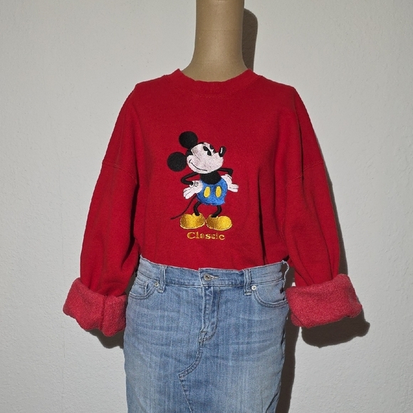 Red Mickey Mouse Sweatshirt - Picture 5 of 12